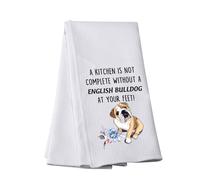 English Bulldog Tea Towel A Kitchen is Not Complete Without A English Bulldog Kitchen Towel English Bulldog Lover Gift (ENGLISH BULLDOG T)