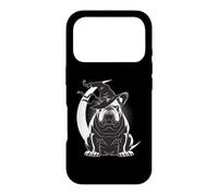 English Bulldog Witch Hat Crescent Moon Protection Symbol Case for iPhone 17 Pro