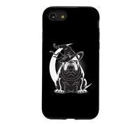 English Bulldog Witch Hat Crescent Moon Protection Symbol Case for iPhone SE (2020) / 7/8