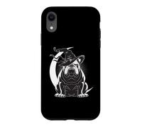 English Bulldog Witch Hat Crescent Moon Protection Symbol Case for iPhone XR