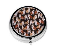 English BulldogMeta Pill Box 3 Compartment Medicine Case,Portable Organizer