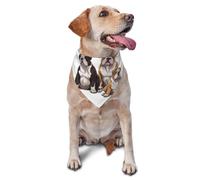 English Bulldogs Dog Bandana Pet Scarf Accessories for Small Medium Dogs Cats Photo Prop, Triangle Pet Bandanas Adjustable Puppy Bib Washable Dog Kerchief Puppy Neckerchief
