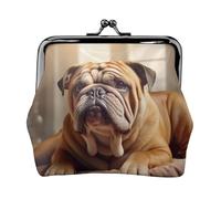 English Bulldogs Print Change Purse Women's Coin Purse Small Pouches with Kiss Lock,for Coins Cards Small Items