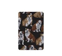 English Bulldogs Printing 10 Pcs Car Air Fresheners Cards For Scented Hanging Sheets For Bathroom With Rope