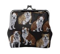 English Bulldogs Printing Minimalist Lightweight Wallet for School and Work Commutes,Concerts Travel Kit Wallet