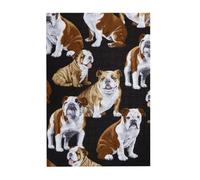 English Bulldogs Prints Wooden Jigsaw Puzzle 300-Piece in Plastic Box, 26x38 CM Eco-Friendly Educational Puzzle for Family Fun & Adult Relaxation