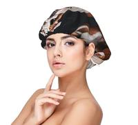 English Bulldogs Satin Bonnet Silk Bonnet, Hair Bonnet For Sleeping, Soft Double Layer Silk Sleeping Cap Hair Wrap For Women Natural Hair Curly Hair Braided Hair Long Hair