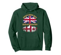 English Canadian Heritage British Grown England Canada Roots Pullover Hoodie