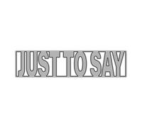 English Capital Words Just to Say Metal Die Cuts for Card Making
