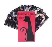 English Card Deck, Cat Divination Board Game, 78 Card Set, Portable Paper Build, Spiritual Reading Game for Future and Past Insight Team Activities Beginners Adults Meditation Offer 4.06x2.36 Inches
