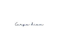 English Carpe Diem Temporary Tattoo Sticker Juice Plant Ink Waterproof Semi-Permanent And Lasting 2 Weeks Grass Pattern