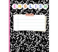 English Class Notebook, Composition Notebook for English Class.