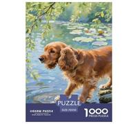 English Cocker Spaniel 1000 Piece Jigsaw Puzzle For Adults Educational Games Stress Relief Puzzle Exercise The Memory of The Brain for Adults And Kids, Age 12 Years Up 70x50cm/1000pcs