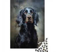 English Cocker Spaniel Adult 1000-Piece Jigsaw Puzzle, 38x26cm/1000pcs, for Progress Whenever Time Allows; White Cardboard for Simple Sorting