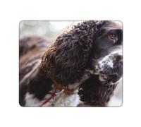 English Cocker Spaniel Brownish White Curly Dogs, Mouse Pad, Non-Slip Rubber Base Mouse Pad,Waterproof Mouse Mat