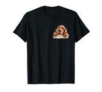 English Cocker Spaniel Dog Mom Dad New Puppy Peeking T-Shirt