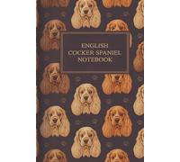 English Cocker Spaniel Head Pattern Design: A college journal featuring a stylish all-over English Cocker Spaniel head pattern for dog lovers and everyday writing