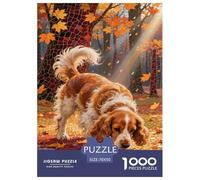 English Cocker Spaniel Jigsaw Puzzles Puzzles for Adults Kids. 1000 Pieces Whimsical Challenge Toy Educational Game Home Decoration for Educational Games Gifts 70x50cm/1000pcs