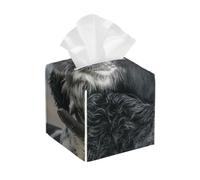 English Cocker Spaniel Large Curly Ears Black, Tissue Box Holder Tissue Box Cover Tissue Holder Tissue Dispenser