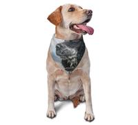 English Cocker Spaniel Large Curly Ears BlackDog Bandanas Cat Puppy Scarfs Washable Pet Handkerchief