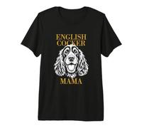 English Cocker Spaniel Mama Dog Mom Womens Premium T-Shirt