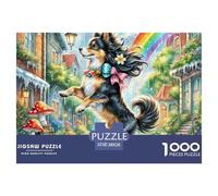 English Cocker Spaniel Puzzles 1000 Pieces for Adults Beautiful Decoration Puzzle Cute Pets Colourful,Fun,Challenging And Brainteasing Adults Jigsaw Puzzle Gifts for Men38x26cm/1000pcs