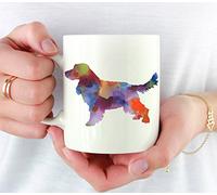 English Cocker Spaniel Travel Mug Ceramic Tea Cup Durable Coffee Mug Novelty Gift for Valentine's Day Anniversary Celebration Mom 330Ml