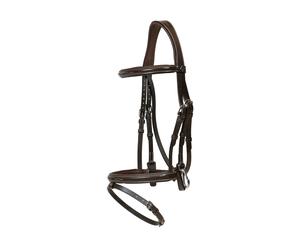 English-combined riding halter with snap cheeks Dy'on Flash