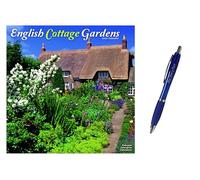 English Cottage Gardens Wall Calendar 2026 + EXCLUSIVE LIMITED EDITION PEN