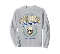 English Cream Golden Retriever ECGR Vintage Preppy Varsity Sweatshirt