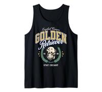 English Cream Golden Retriever ECGR Vintage Preppy Varsity Tank Top