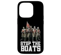 English Crusaders Stop The Boats Case for iPhone 14 Pro