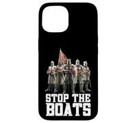 English Crusaders Stop The Boats Case for iPhone 15
