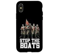 English Crusaders Stop The Boats Case for iPhone X/XS