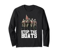 English Crusaders Stop The Boats Long Sleeve T-Shirt