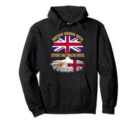 English Cypriot British Grown England and Cyprus Roots Pullover Hoodie
