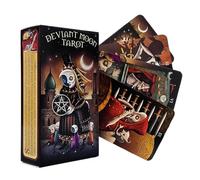 English Deviant Moon Tarot Cards Fate Divination Board Game Oracle Guidance Card Tarot Deck For Enthusiasts And