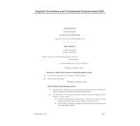 English Devolution and Community Empowerment Bill Amendment to be moved in Grand Committee [Supplementary to the Fifth Marshalled List] (House of Lords) HLB 150 V b