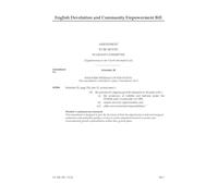 English Devolution and Community Empowerment Bill Amendment to be moved in Grand Committee [Supplementary to the Fourth Marshalled List] (House of Lords) HLB 150 IV b