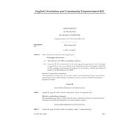 English Devolution and Community Empowerment Bill Amendments to be moved in Grand Committee [Supplementary to the Third Marshalled List] (House of Lords) HLB 150 III b