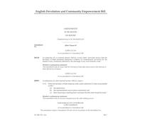 English Devolution and Community Empowerment Bill Amendments to be moved on report [Supplementary to the Marshalled List] (House of Lords) HLB 174 I a