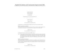 English Devolution and Community Empowerment Bill Amendments to be moved on report [Supplementary to the Second Marshalled List] (House of Lords) HLB 174 II a