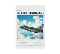 English Electric Lightning - Mid-Century Modern Aviation Canvas Poster Bedroom Decor Landscape Office Room Decor Gift 08x12inch(20x30cm)