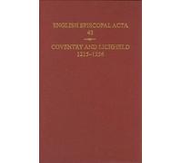 Coventry and Lichfield 9780197265772 | Brand New | Free UK Shipping