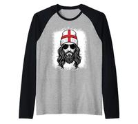 English Flag Beanie Man Sunglasses Travel Pride Raglan Baseball Tee