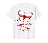 English Flag Butterfly Idea For Women & Flag Of England T-Shirt