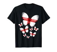 English Flag Butterfly Idea For Women & Flag Of England T-Shirt