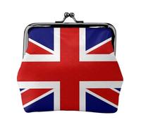 English Flag Printing Coin Purse, Lightweight Minimalist Wallet For Music Festivals And Concerts, Black, One Size, Art Deco