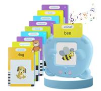 English Flash Cards Kids, Educational Learning Toys, Speech Development Cards with 255 Pieces, Cute Tools for Children, Ages 2 to 6, Preschool, Classroom, Travel, Early Learn, 4.53x3.74x3.35 Inches