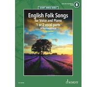 English Folk Songs: 30 Traditional Pieces. 1-2 voices and piano.